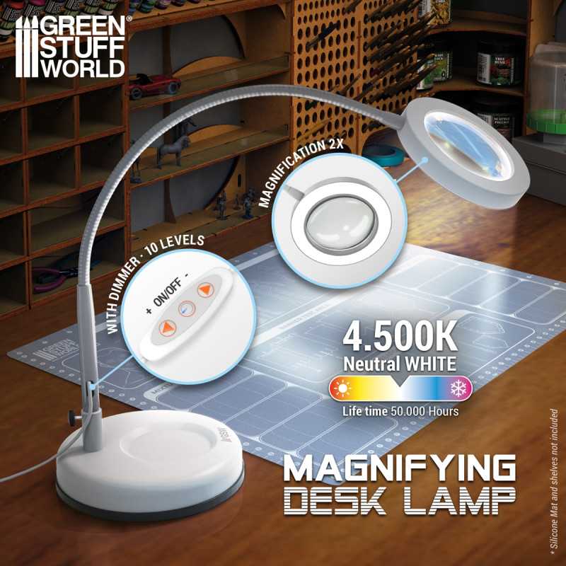 5595 - Magnifying desk lamp - Faded White