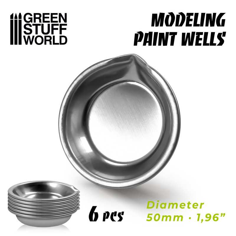 10361 - Stainless Steel Modelling Paint Wells