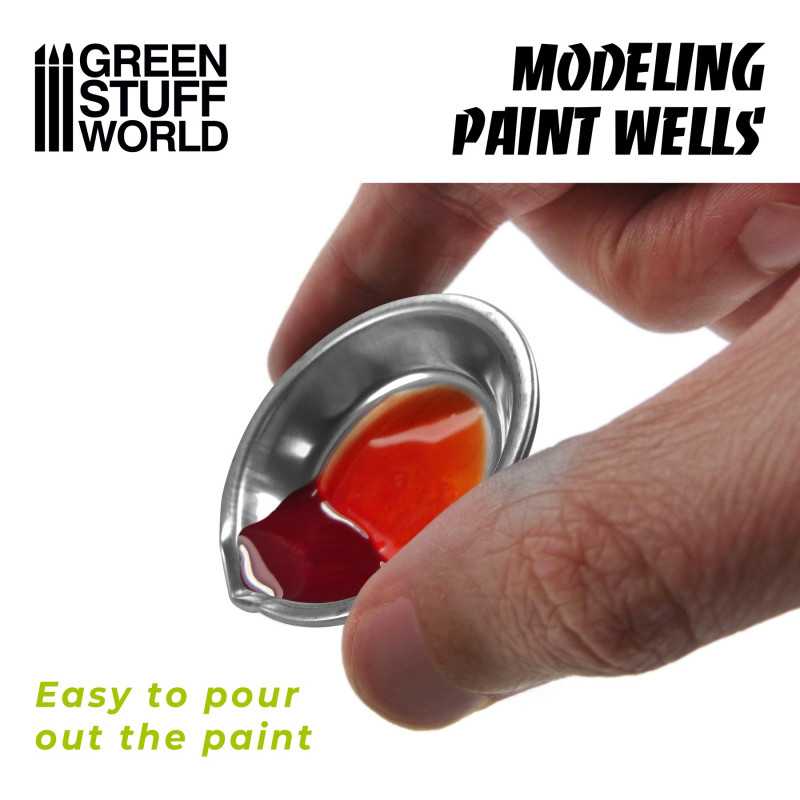 10361 - Stainless Steel Modelling Paint Wells