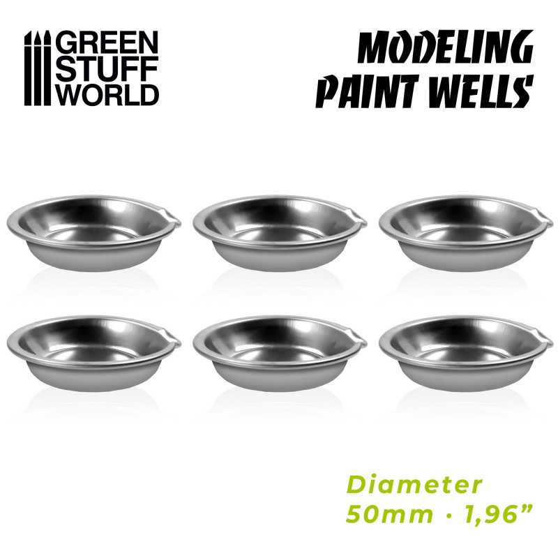 10361 - Stainless Steel Modelling Paint Wells