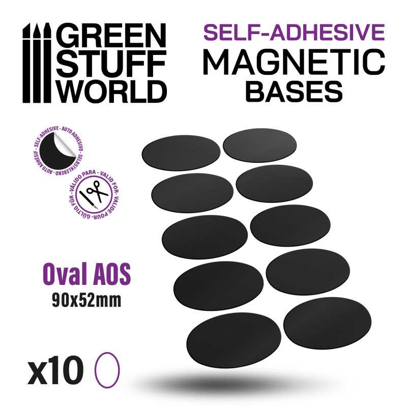 10855 - Oval Magnetic Sheet SELF-ADHESIVE - 90x52mm