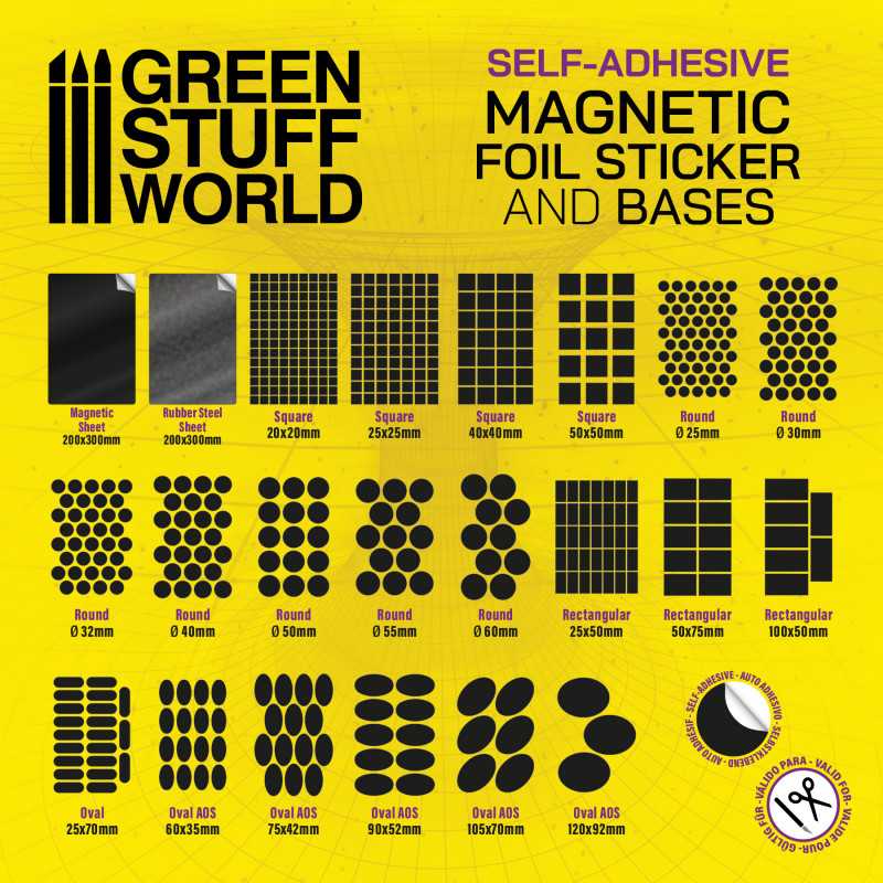 10861 - Magnetic Precut Sizes - Adhesive Round 25MM