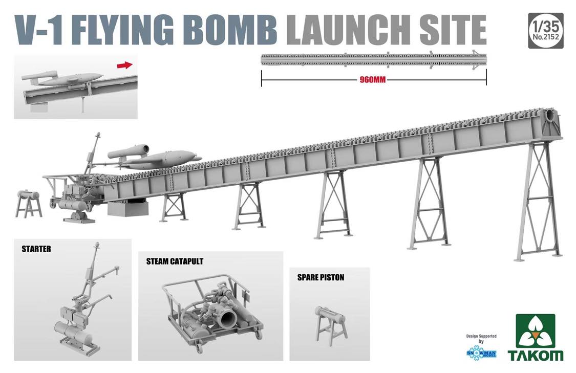 TAK2152 - 1/35 - V-1 FLYING BOMB Launch Site