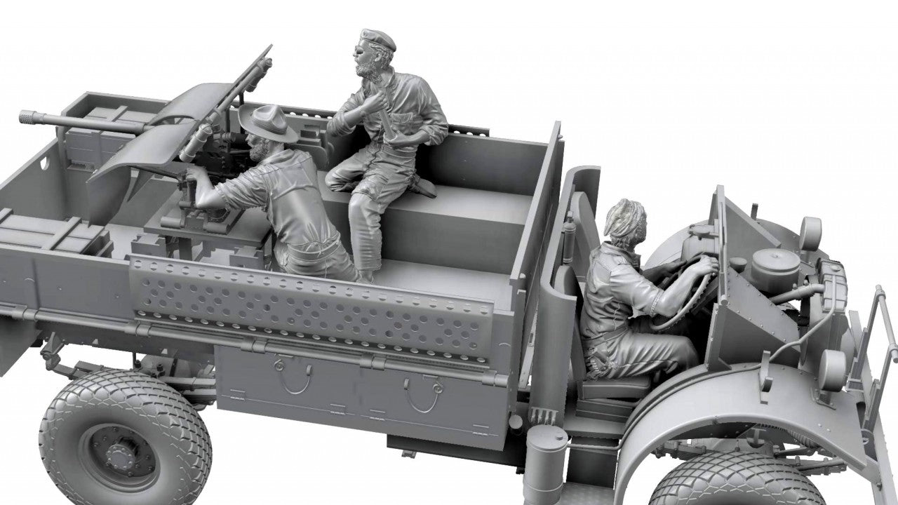 TM35312 - Thunder Models - 1/35 LRDG F30 Gun Truck Bonus Edition with action figures
