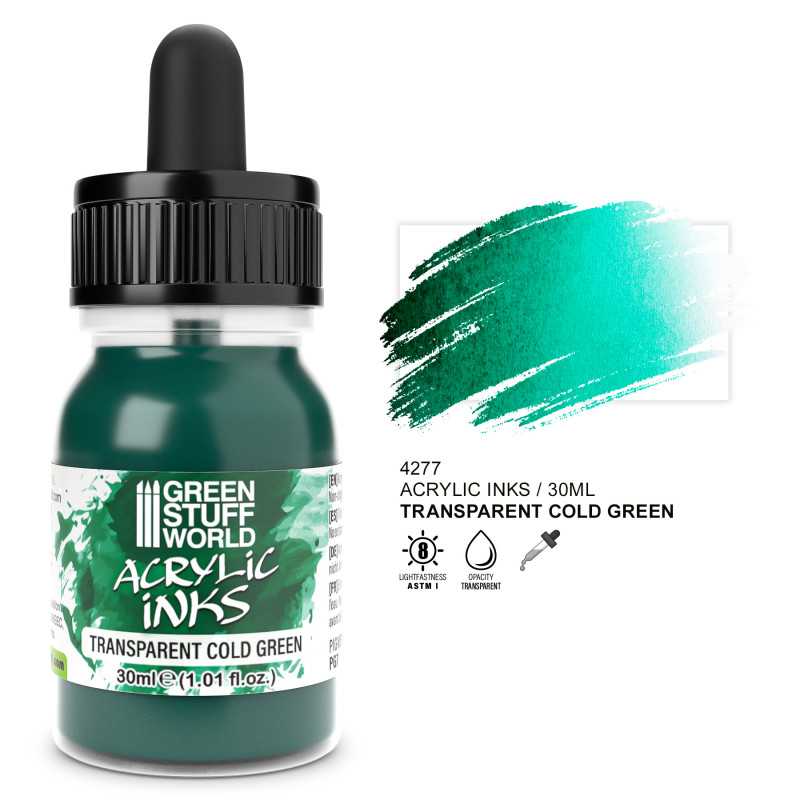 4277 - Transparent Acrylic Ink - Cold Green