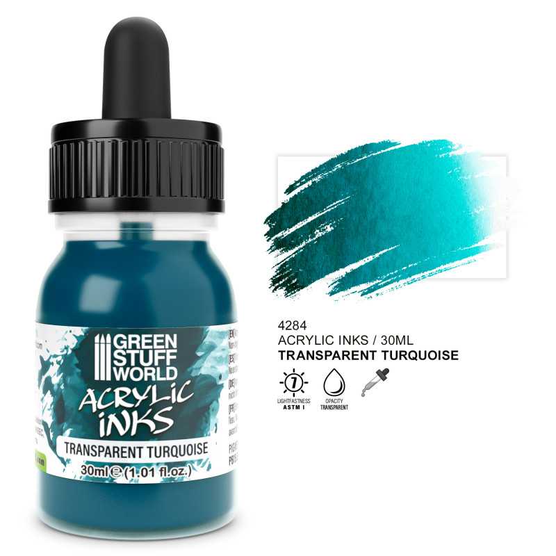 4284 - Transparent Acrylic Ink - Turquoise