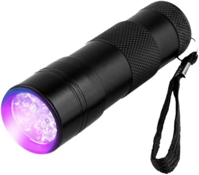 UV Torch (12W Batteries included) (Black in color)