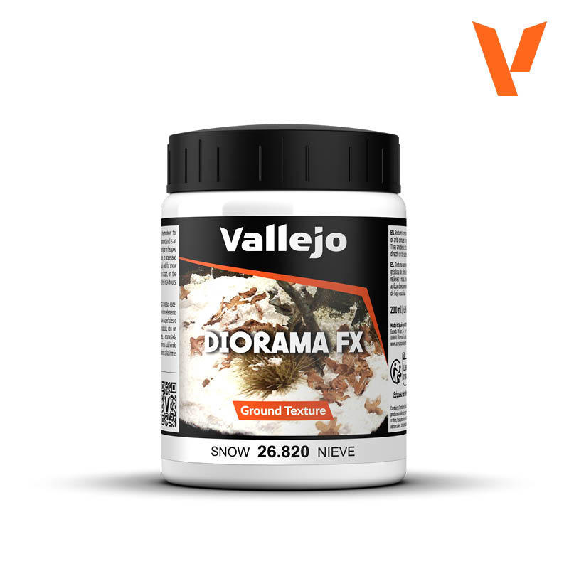 26.820 Ground Textures 200 ml - Snow - Vallejo Diorama Effects