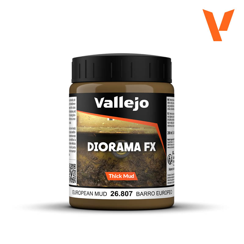 26.807  European Thick Mud 200 ml - Vallejo Diorama Effects