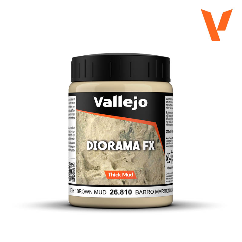 26.810  Light Brown Thick Mud 200 ml - Vallejo Diorama Effects