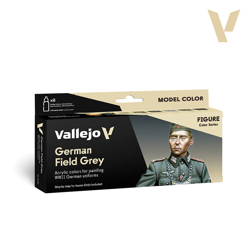 70.181  German Field Grey Uniform (8) - Model Color Set