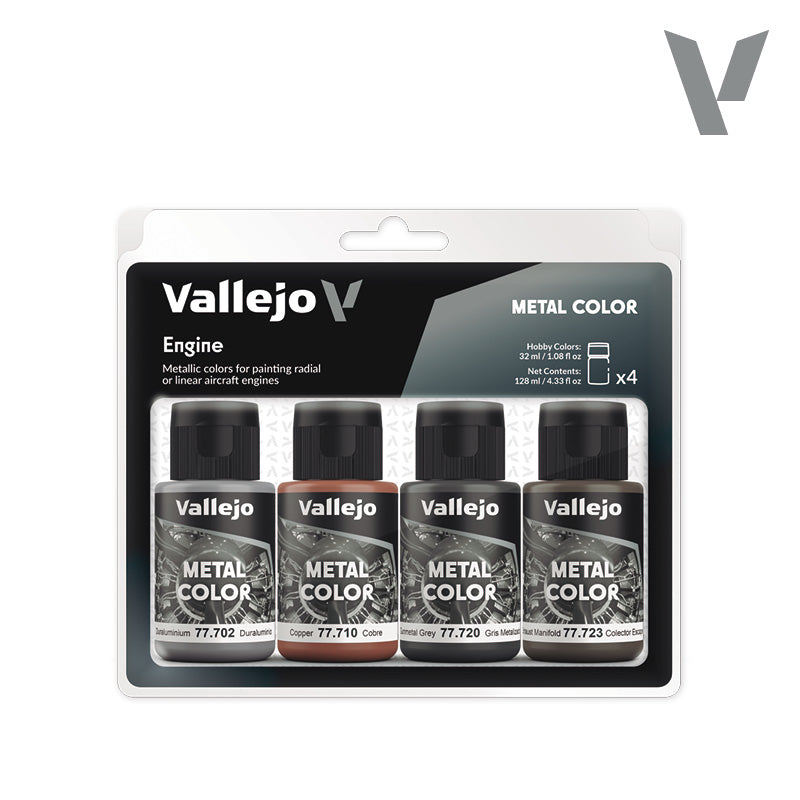 77.604 Engine  - Vallejo Metal Color Set