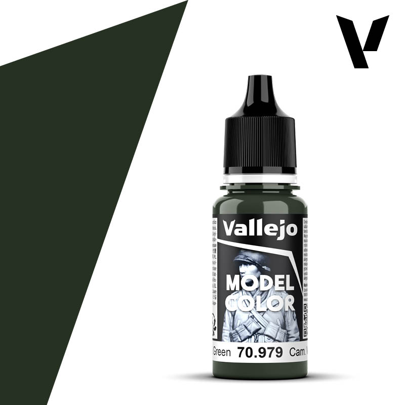 70.979 German Cam. Dark Green (Matt) - Vallejo Model Color 18ml