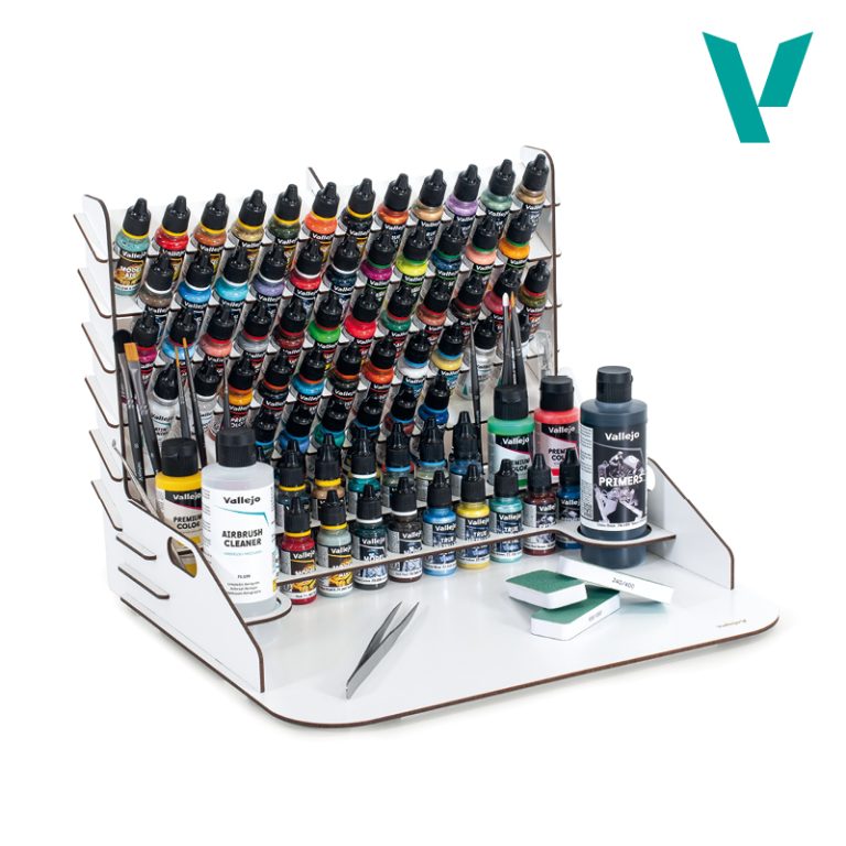26.012 Paint display and work station with vertical storage 40 x 30 cm