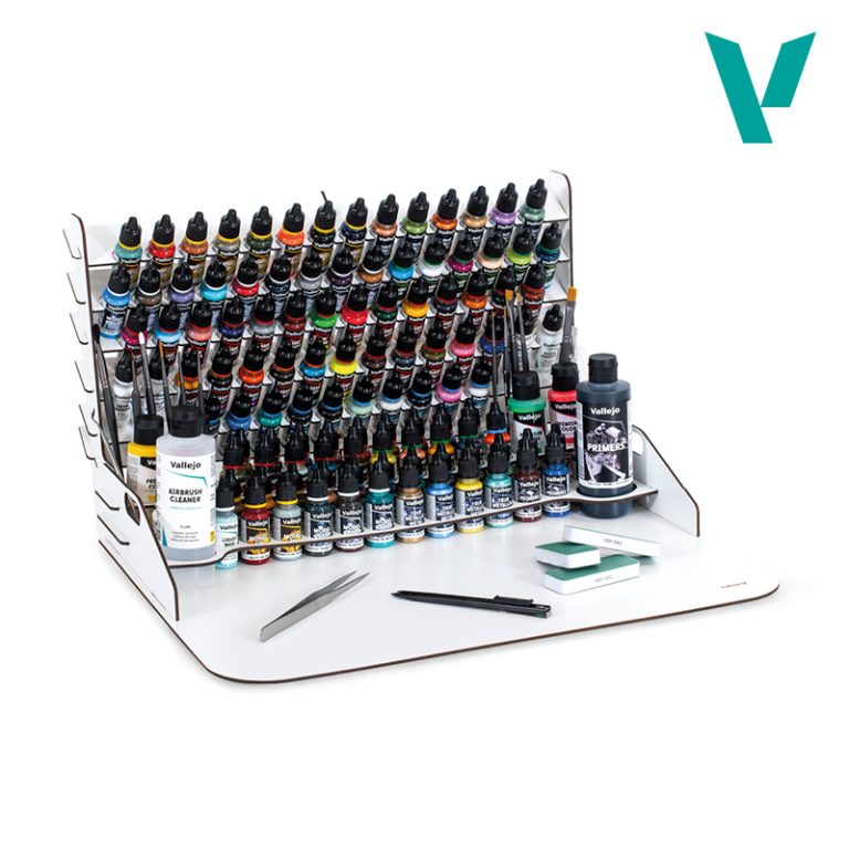 26.014 - Paint display and work station with vertical storage 50 x 37 cm - Vallejo Accessories