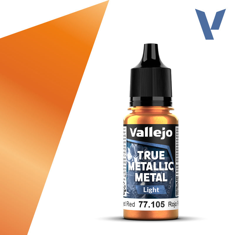 77.105 - Forged Red - Vallejo True Metallic Metal (18ml) - Light