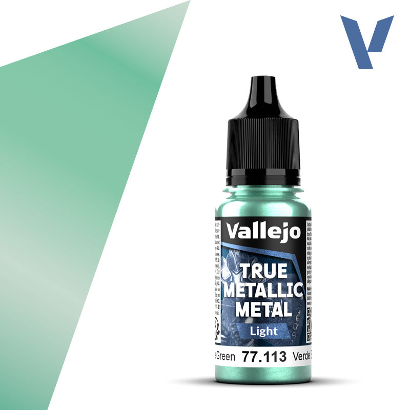 77.113 - Beetle Green  - Vallejo True Metallic Metal (18ml) - Light