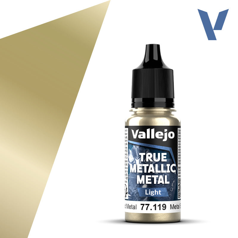 77.119 - Aged Metal - Vallejo True Metallic Metal (18ml) - Light