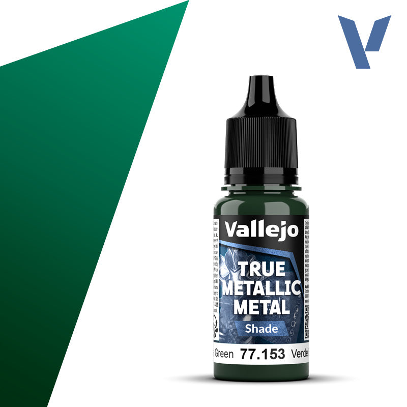77.153 - Beetle Green - Vallejo True Metallic Metal (18ml) - Shade