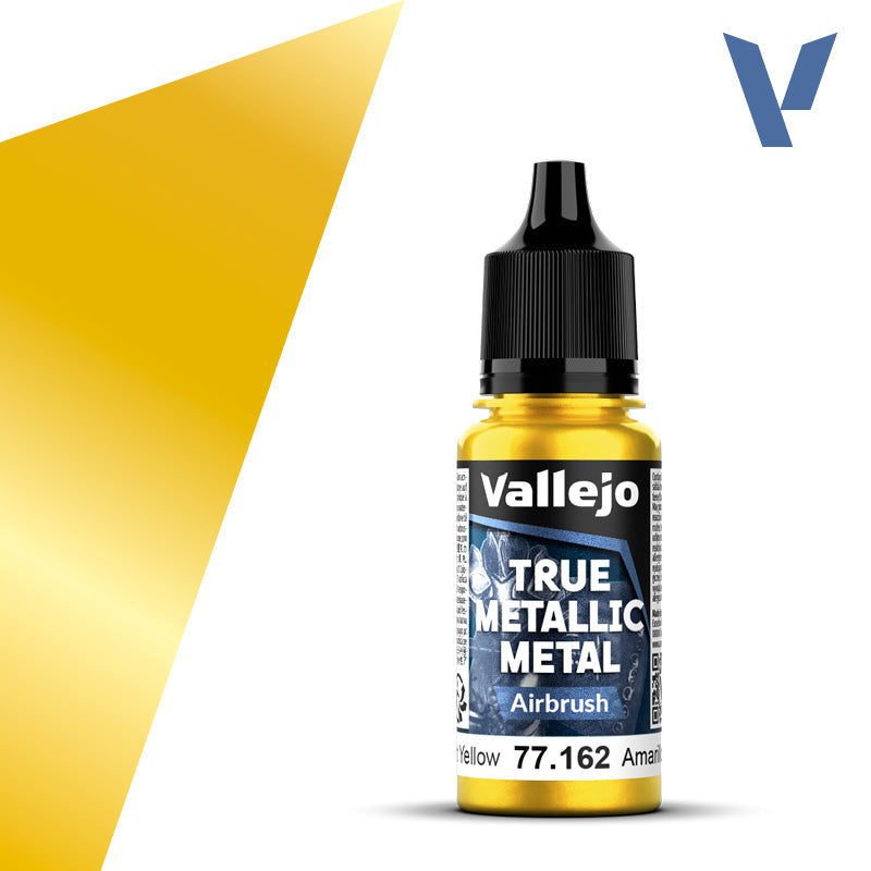 77.162 - Radiant Yellow  - Vallejo True Metallic Metal (18ml) - Airbrush