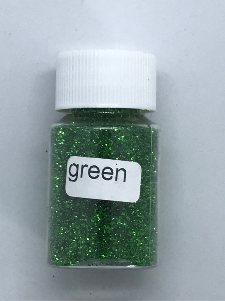 Green Fine Glitter - +/- 20 grams