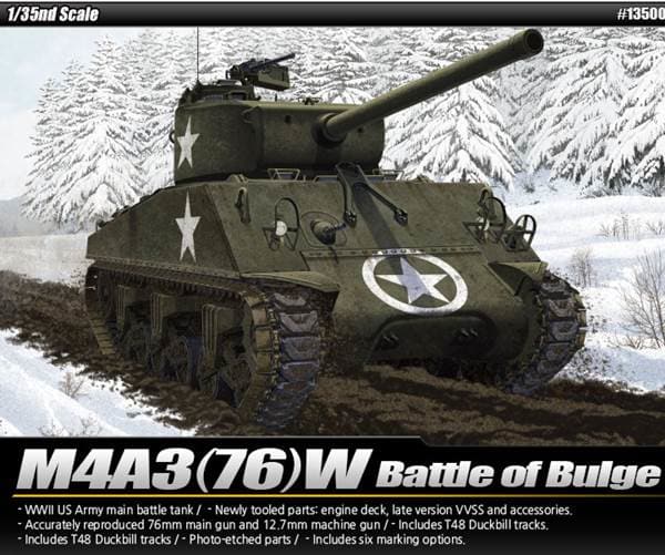 ACA13500 - Academy 1/35 M4A3 Sherman - Battle of the Bulge