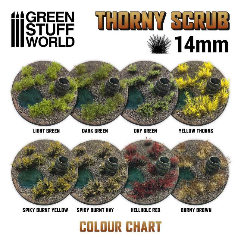 11501 - Thorny Spiky scrub - Dry green