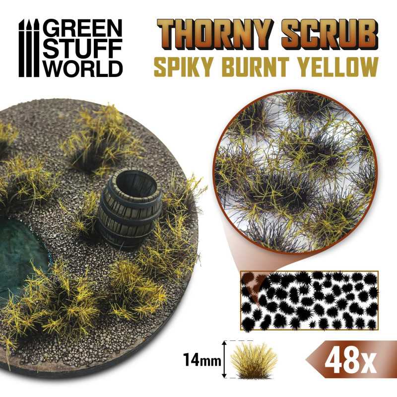 11503 - Thorny spiky scrub - Spiky burnt Yellow