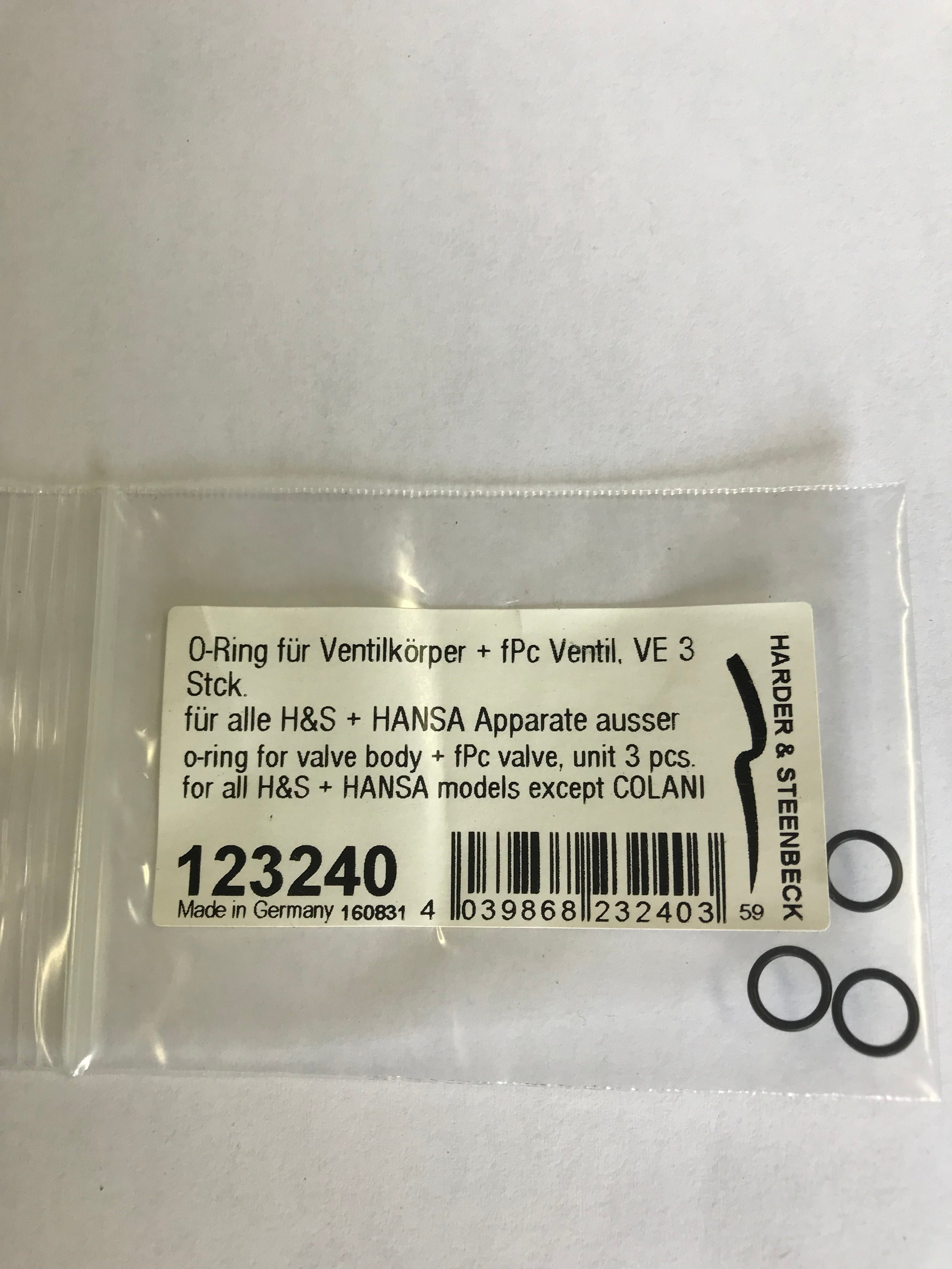 123240 - Airbrush O-Ring for Valve Body & FPc Valve  - Harder & Steenbeck