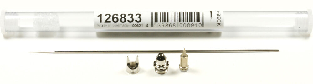 126833 - Airbrush Nozzle Set 0.2 mm Fine Line for Evolution, Infinity, Ultra & Grafo - Harder & Steenbeck