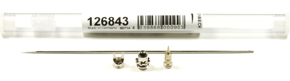 126843 - Airbrush Nozzle Set 0.4 mm Fine Line for Evolution, Infinity, Ultra & Grafo - Harder & Steenbeck