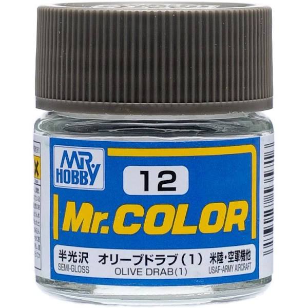 Mr. Color 12  - Olive Drab 1 (Semi-Gloss)