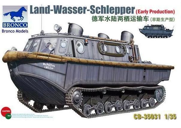 CB35031 - Bronco 1/35 WWII Land Wasser Schlepper ( LWS ) Amphibious Tracked Vehicle Early Production
