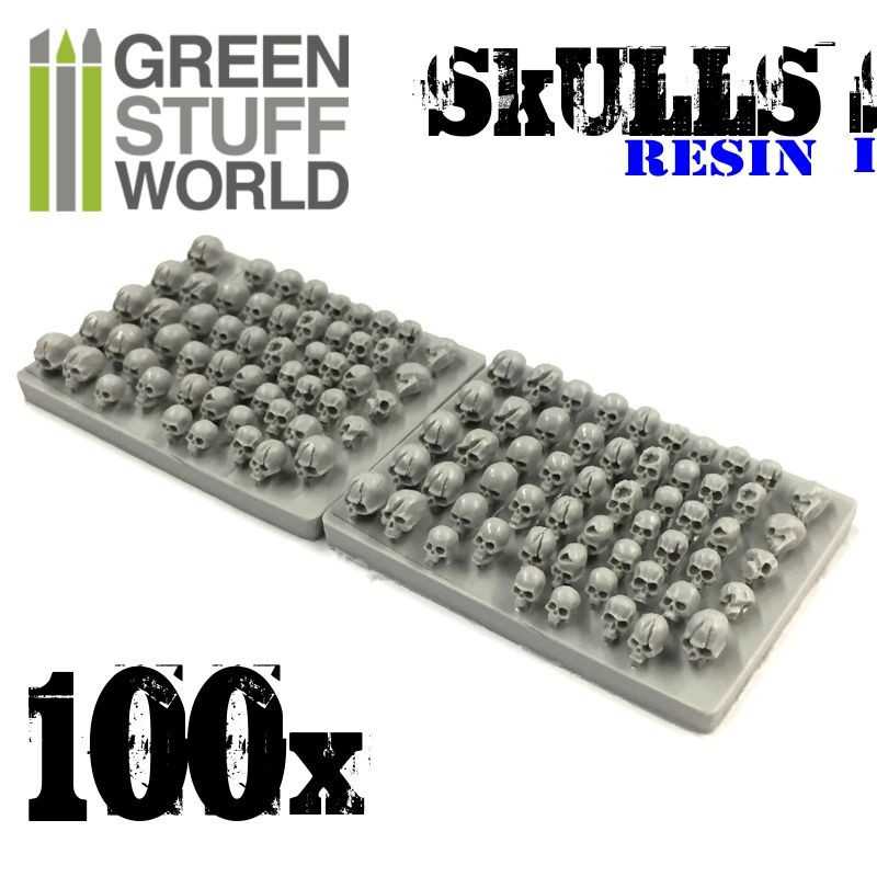 1343 - Skulls resin set (x100)