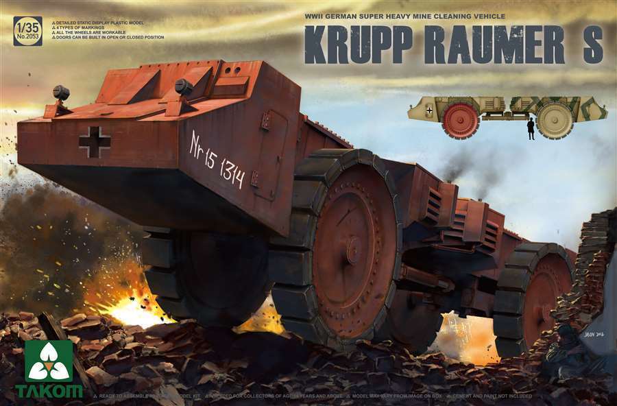 TAK2053 - 1/35 - Mine Clearing Vehicle Krupp Räumer S