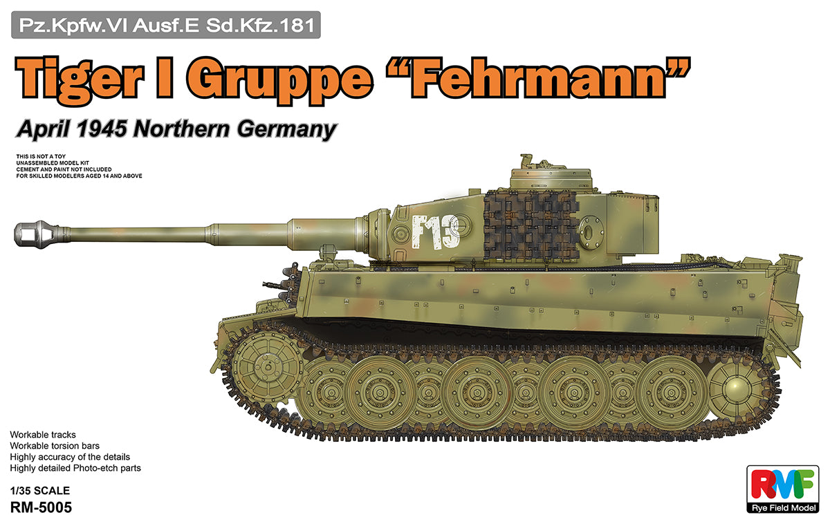 RM5005 - German Pz.kpfw.VI Ausf.E Sd.kfz.181 "Tiger I" Gruppe Fehrmann