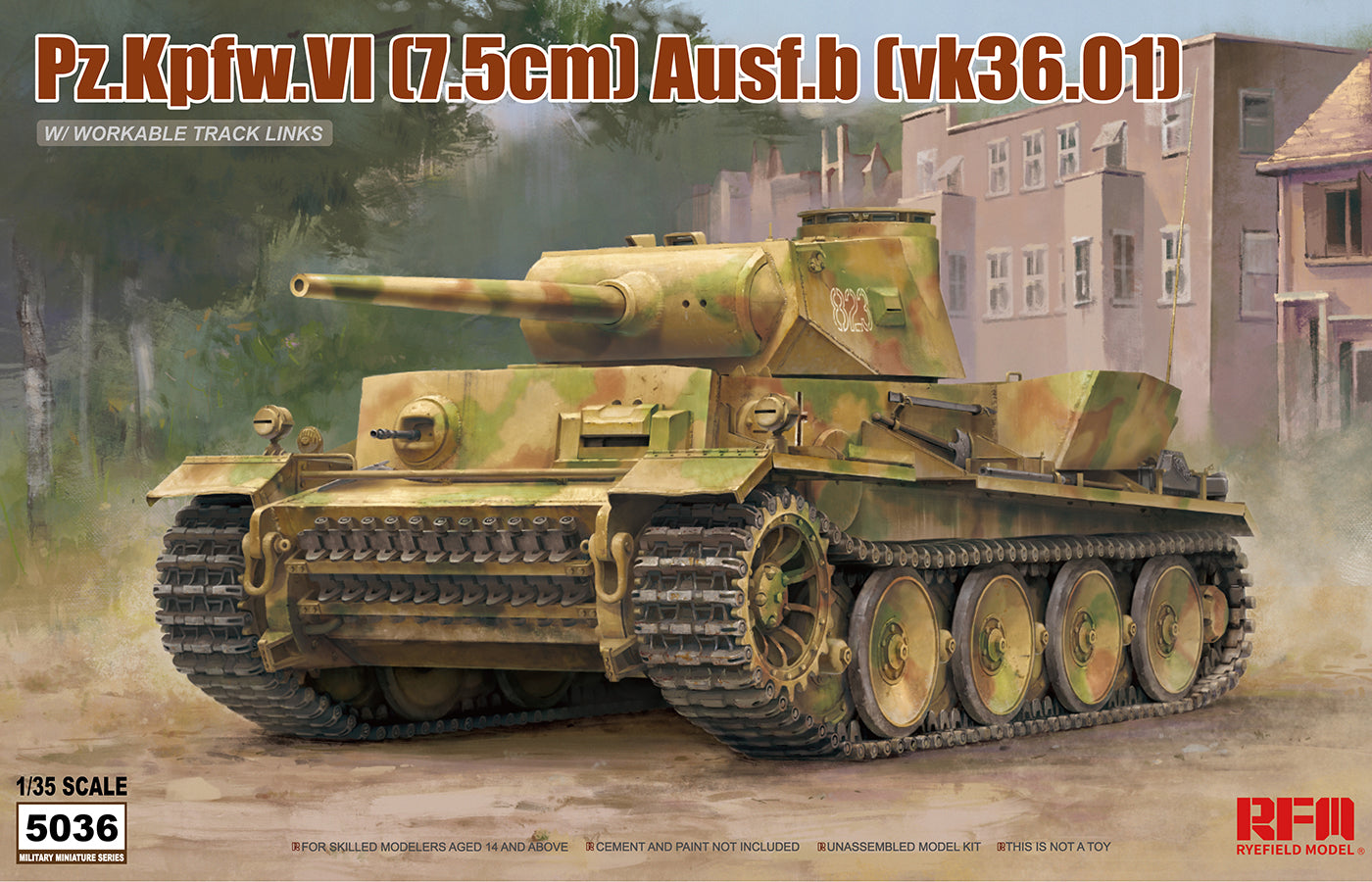 RM5036 - Pz.Kpfw.VI ( 7.5cm ) Ausf.B (VK36.01) Tank