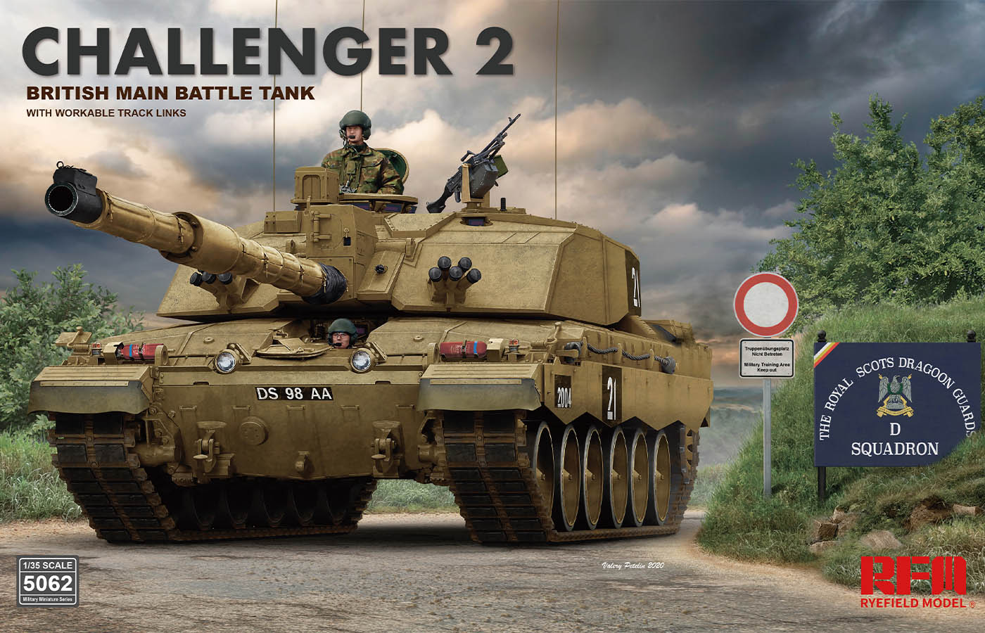 RM5062 - British Challenger 2 w/workable Track Links