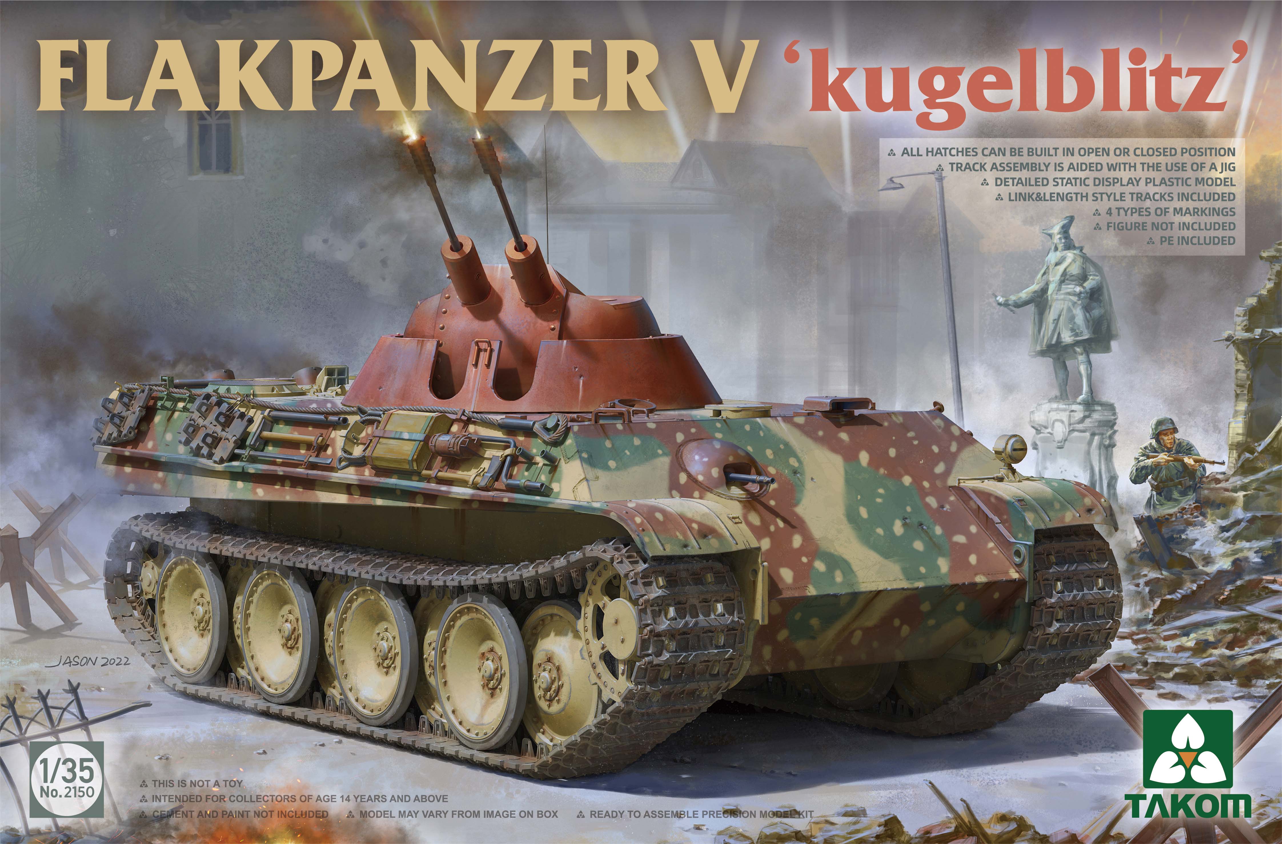 TAK2150 - 1/35 - Flakpanzer V - Kugelblitz