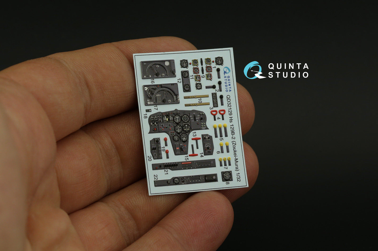 Quinta Studio - 1/32 Hs 129B-2 QD32129 for Zoukei-Mura kit