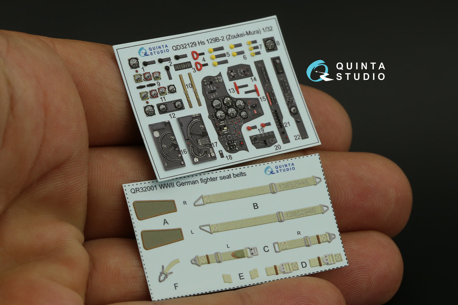 Quinta Studio - 1/32 Hs 129B-2 QD32129 for Zoukei-Mura kit