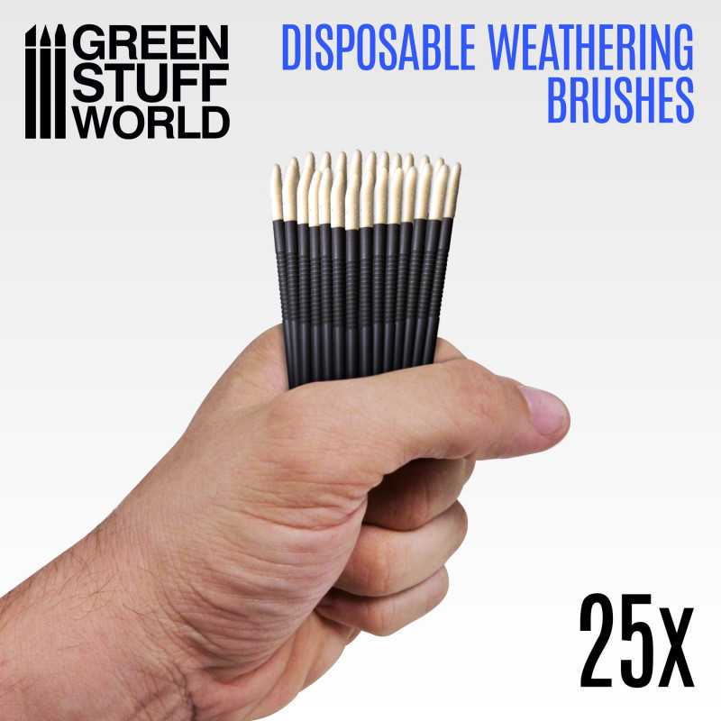 2420 - Disposable weathering brushes (25pcs)