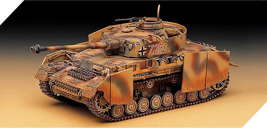 ACA13233 - Academy 1/35 German Panzer IV Aust. H with Armour