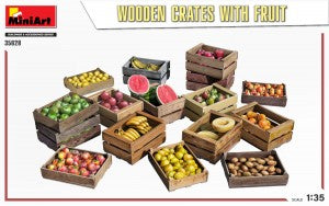MINA35628 - (1/35) Wooden Crates with fruit