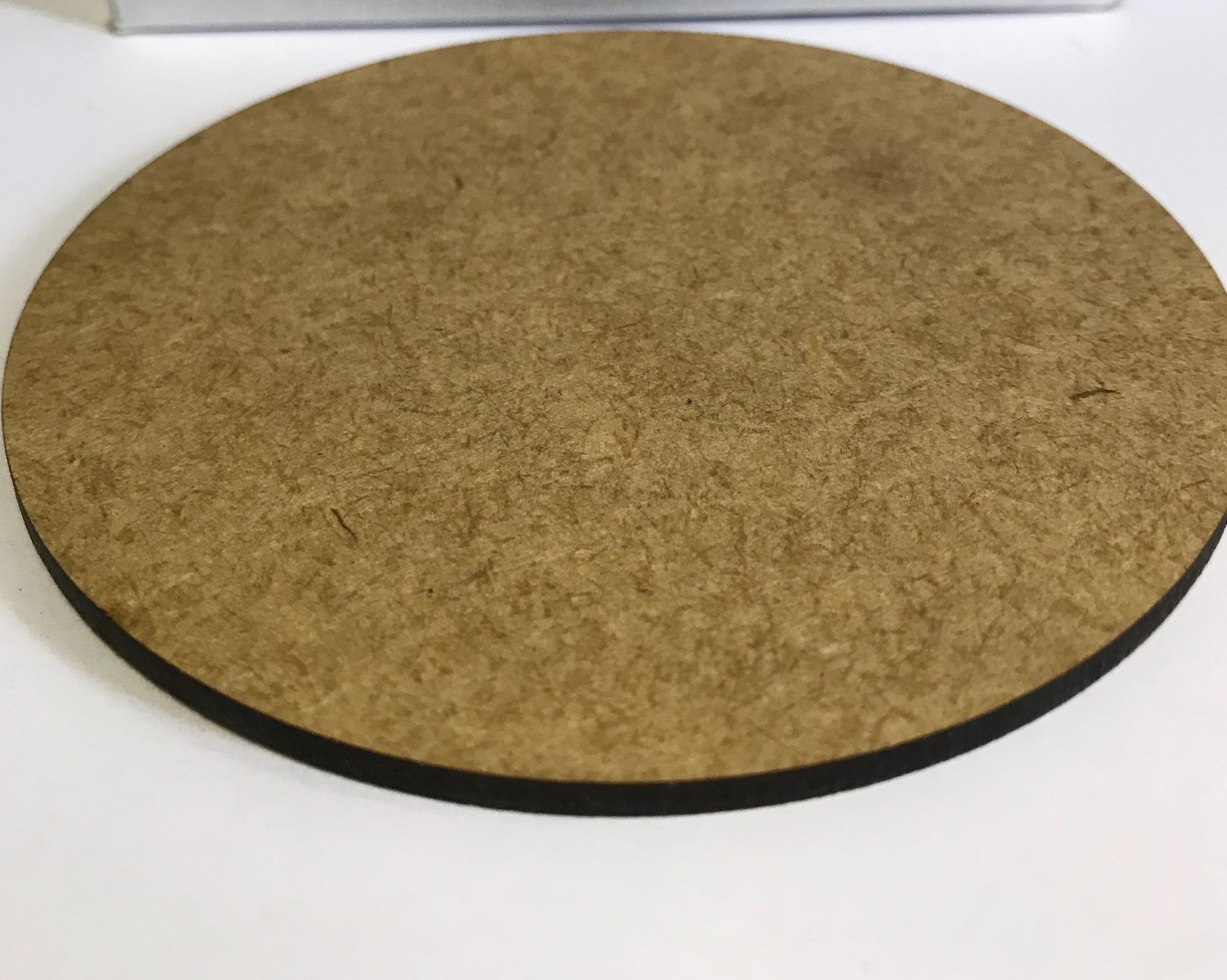 3 mm - Laser Cut Coasters - Round - 6 in a pack