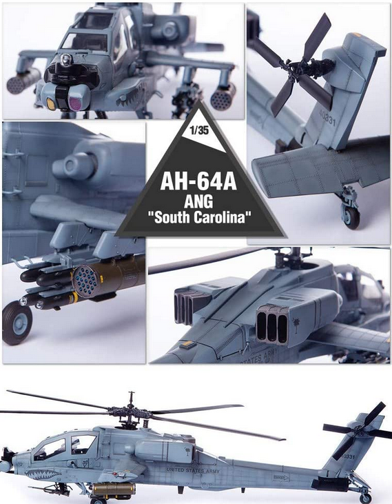 ACA12129 - 1/35 AH-64A APACHE