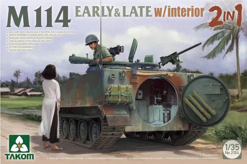 TAK2154 - 1/35 - M114 Early & Late w/Interior 2in1