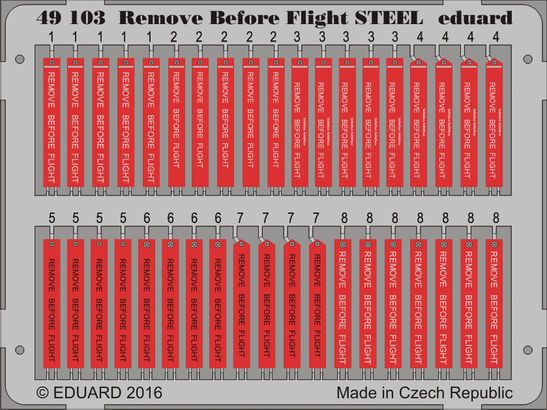 49103 - Eduard 1/48 - Remove Before Flight STEEL 1/48
