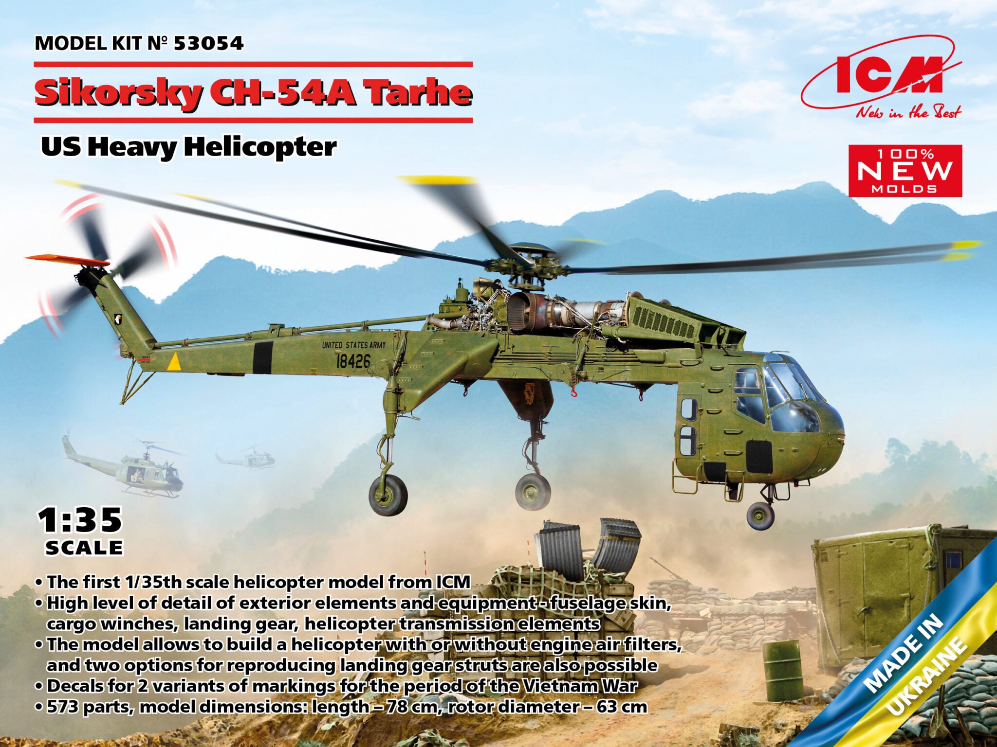 ICM53054 - 1/35 SIKORSKY CH-54A TARHE