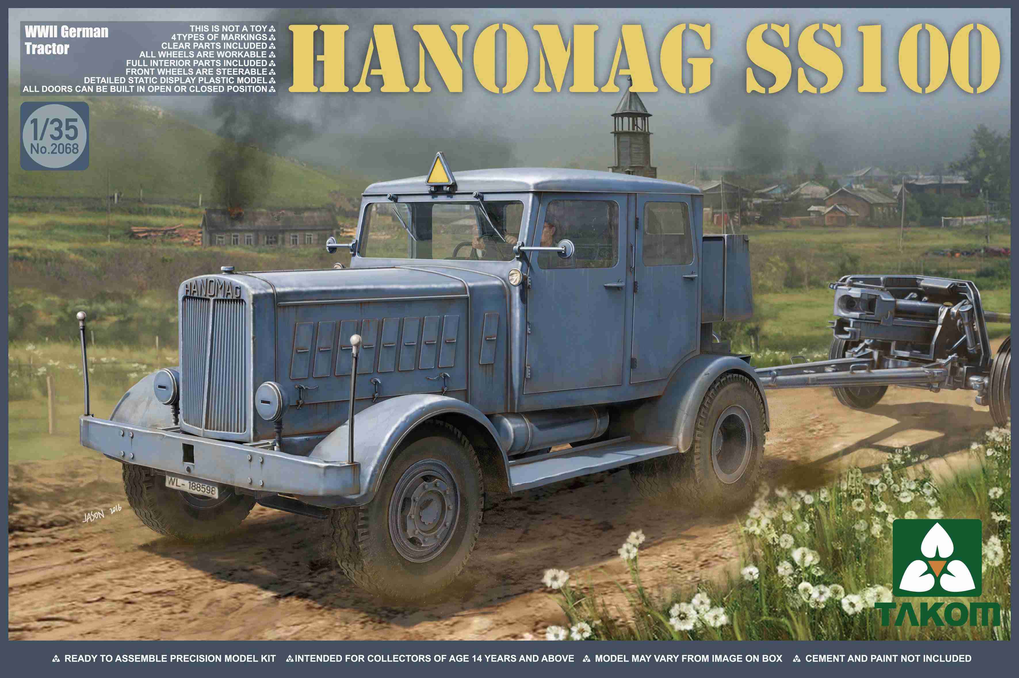 TAK2068 - Takom 1/35 - WWII Hanomag SS 100 Tractor